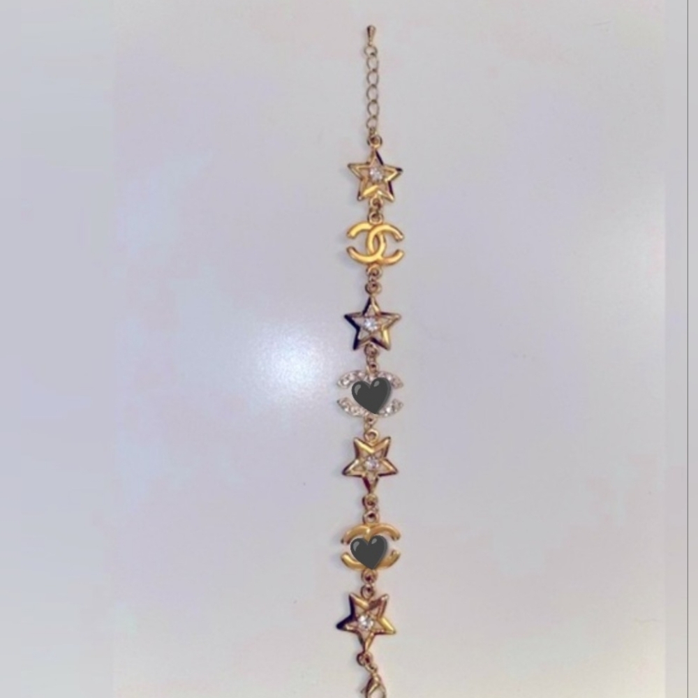 CC Gold Star Charm Bracelet